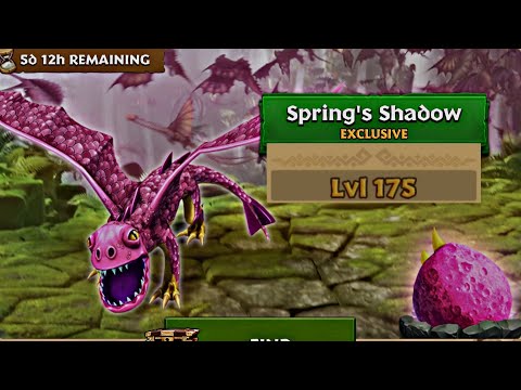 SPRINGS SHADOW MAX LEVEL 175 TITAN MODE - Exclusive Small Shadow - Dragons: Rise of Berk