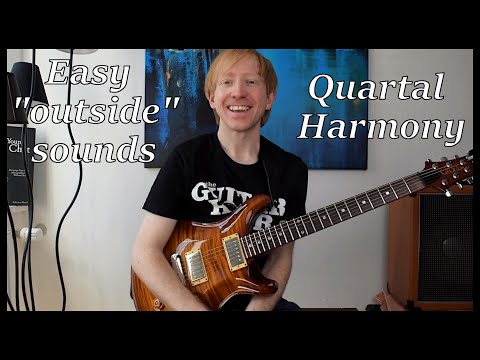 An easy way to use QUARTAL HARMONY to create "outside" sounds | Jazz/rock/fusion GUITAR LESSON
