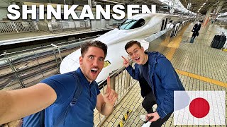 We Took Japan&#39;s FASTEST BULLET TRAIN (Osaka to Hiroshima😱)