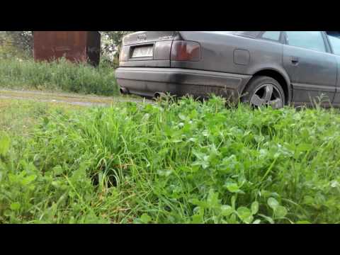 Двойной выхлоп ауди 100 2.8 правая сторона