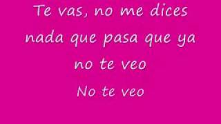 No Te Veo - Jowell Y Randy lyrics/letras