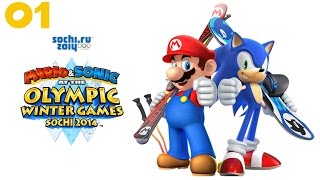 Mario & Sonic at the Sochi 2014 Olympic Winter Games - Типо Прохождение #01 (Wii U)
