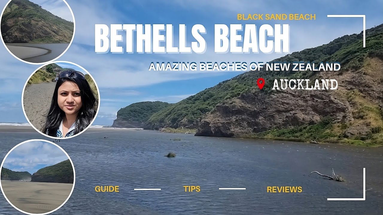 Join a tourist exploring the hidden gem of Auckland: The Bethells Beach