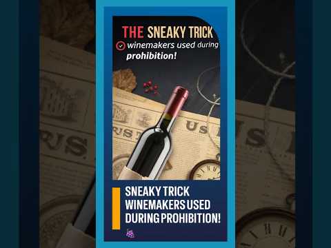 Sneaky Trick Winemakers Used During Prohibition!🍇#shorts