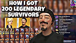 HOW TO GET TONS OF LEGENDARY SURVIVORS| MY 200 COLLECTION| FORTNITE SAVE THE WORLD