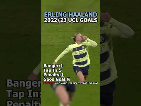 THIRD GOAL IS CRAZY! Erling Haaland all 2022/23 UCL goals  #footballedit #football #soccer #mancity