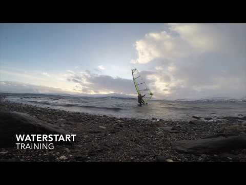 Water(beach)start training - my first attempt