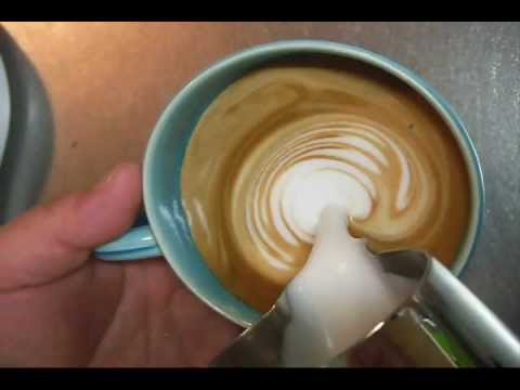 How to froth milk for latte art without steam Video