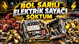 ESKİ MEKANİK ELEKTRİK SAYACININ PARÇALADIM İÇİ BOL SARILI! ALTIN SANDI