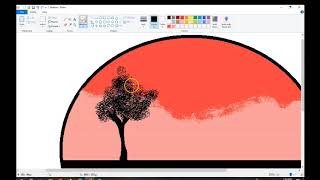 Ms paint - Scenery #priyasartwork10 #painting #drawing #mspaint