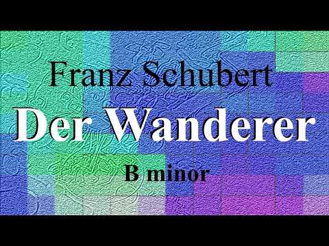 Der Wanderer - Franz Schubert - accompaniment in B minor