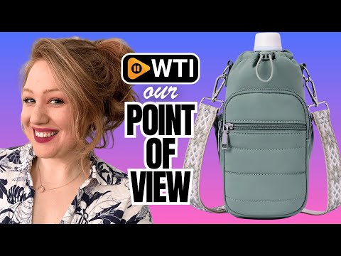 Water Bottle Bag 40 oz Crossbody Holder for Walking Hiking Insulated Carrier Purse with Adjustable Strap Green - WTI product video review