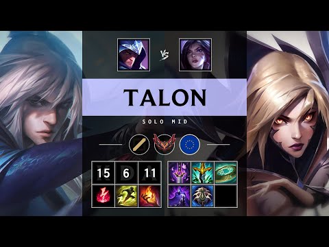 Talon Mid vs Kai'Sa - EUW Grandmaster Patch 25.07