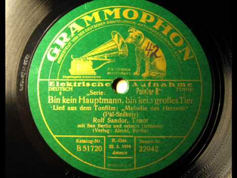 Bin kein Hauptmann - Ben Berlin, Rolf Sandor - 1930