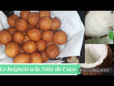 #Comment faire Beignets à la noix de coco desséchée//How to make puff puff with Desiccated Coconut