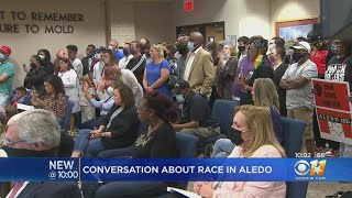 Aledo Residents Shed Tears, Share Shock Over Students' Mock 'Online Slave Trade' At School Board Mee