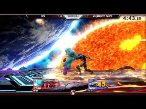 Smash 4 Versus Weekly 11/19/15 - Winners R4 - Hex (Yoshi) vs Master Raven (Sheik)