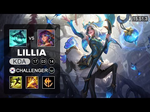 Lillia vs Hecarim Jungle - KR Challenger - Patch 15.S1.3 Season 15