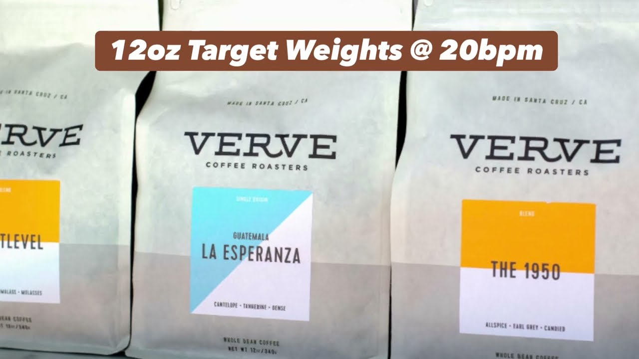 Verve Coffee Linear Pre-Made Pouch (12oz Coffee Beans) Coffee Beans Packaging Machine | Hightek USA