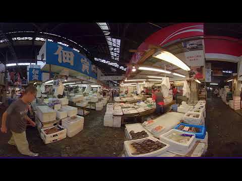 在りし日の築地市場の3D360度パノラマ映像