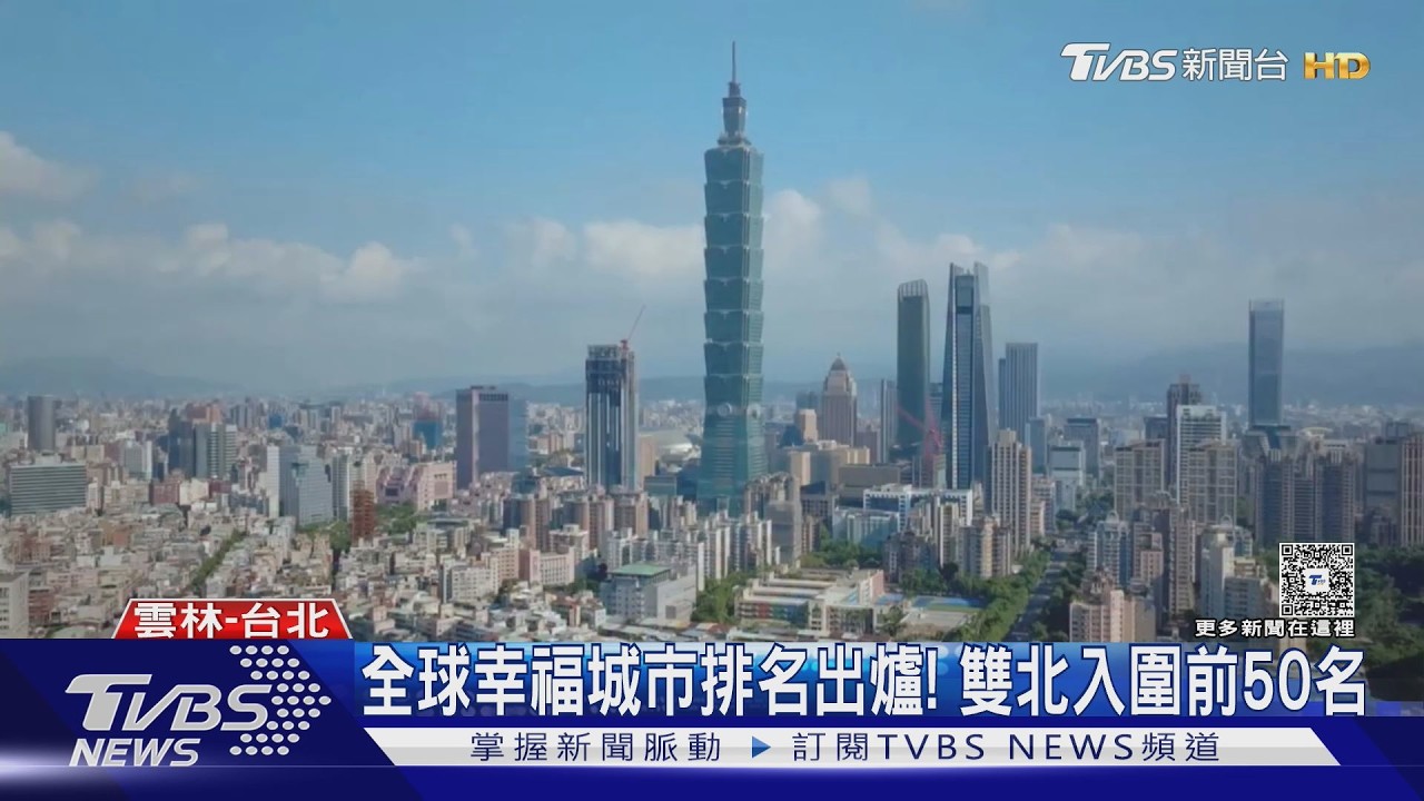 影音/全球幸福城市出爐!台北新北雙入榜 排名贏過倫敦