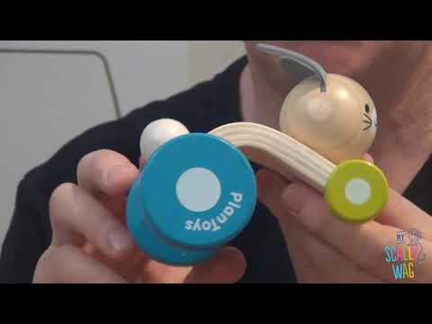 Toy Review: Plan Toys wooden toy Hopping Rabbit