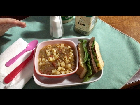 Angela Bright Soup & Sandwich Recipe Reveal, Garlic Bread, Pasta, Roast Quiet Rambling ASMR