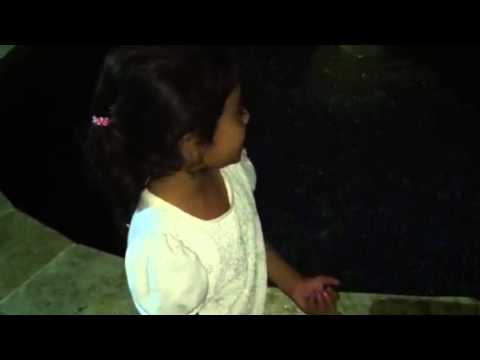 Inara making wishes with her coins