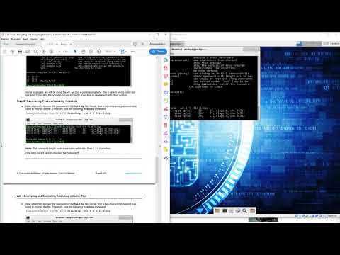 9.1.1.7 Lab - Encrypting and Decrypting Data Using a Hacker Tool
