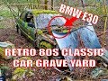 Exploring Abandoned Car Graveyard 1980s Classics BMW E30 MK2 Golf Found