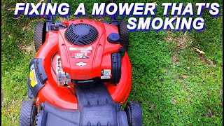 Fixing A Troy-Bilt Mower That's Smokes