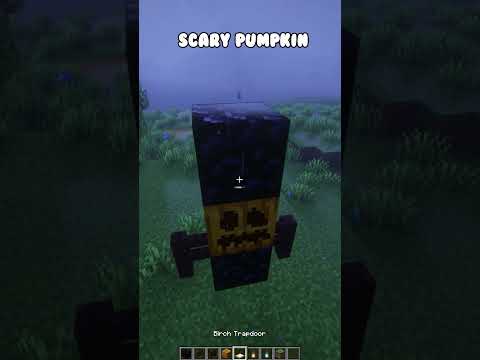 Crafting a Scary Scarecrow in Minecraft😓 #shorts #short