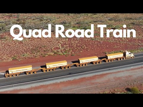 Passing many Road Trains