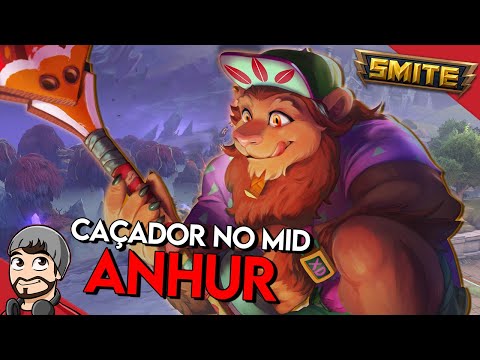 MAIS UMA VEZ, CAÇADOR NO MID! ANHUR MID - Master Ranked Conquista - ⚡ Smite BR