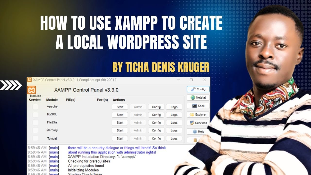 How to Use XAMPP to Create a Local WordPress Site | Ticha Denis Kruger