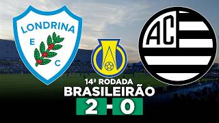 BRUNO SANTOS MARCA DUAS VEZES E LONDRINA BATE O ATHLETIC | 2 A 0 NA SÉRIE B!