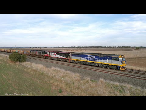 1MP9 SCT Freight Train With 38 Steel Wagons & 4 Boxcars (1/6/2025) - PoathTV Railways
