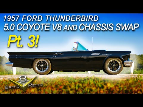 Thumbnail for 1957 Ford Thunderbird 5.0 Coyote Swap and Custom Chassis Part 3 V8 Speed & Resto Shop V8TV by 1957 Ford