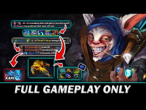 BKB DoubleDown Meepo Against Full Counter! AoE stuns, Silences, Magic, and Burst -Meepo Gameplay#740