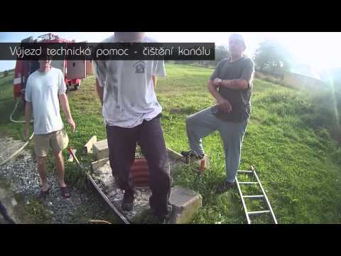 Výjezd čištění kanálu SDH Sobotín - 9.9.2014