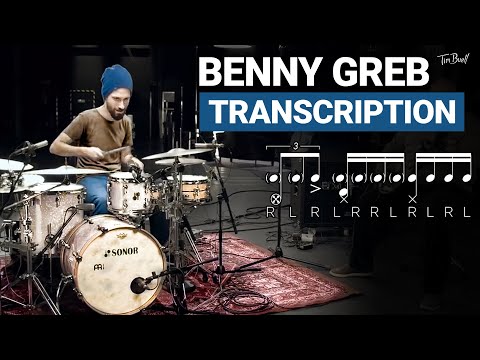 Benny Greb transcription - CRAZY subdivision switches (full notation)