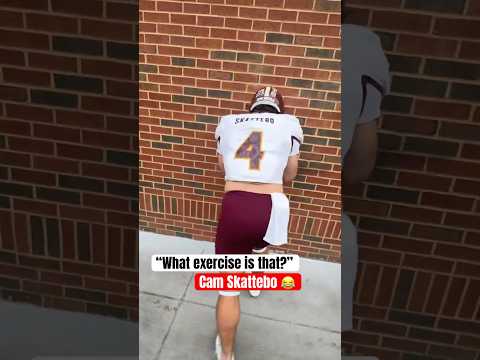 Skattebo has been head-butting everything since college 🤣