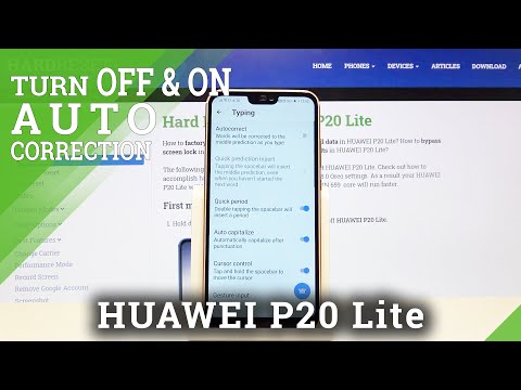 How to Enter Text Correction Options in HUAWEI P20 Lite– Use Text Correction Option