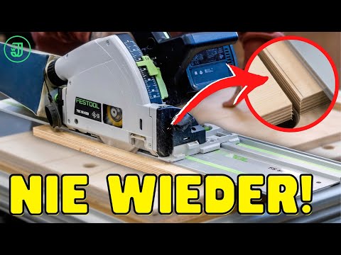 DAS ist der größte FEHLER beim SÄGEN mit FÜHRUNGSSCHIENE! | Jonas Winkler