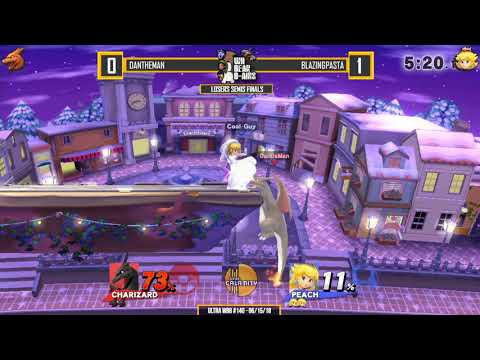 Ultra WBB #140 | DanTheMan (Charizard) vs BlazingPasta (Peach) - Losers Semis Finals - Super Smash B