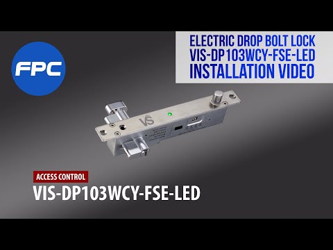 How to Install the Electric Drop Bolt Lock (Deadbolt) with Key Cylinder VIS-DP103WCY-FSE-LED