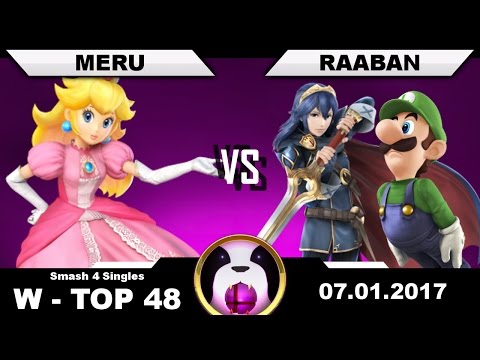 PPT-W17 - Meru (Peach) Vs. Raaban (Lucina, Luigi) - Winners Top 48 - Smash 4