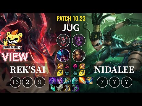 SG-S View Rek'Sai vs Nidalee Jungle - KR Patch 10.23