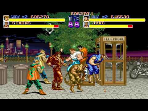 [TAS] [Obsoleted] Arcade Final Fight "2 players" by Dark Noob & CReTiNo in 14:42.50