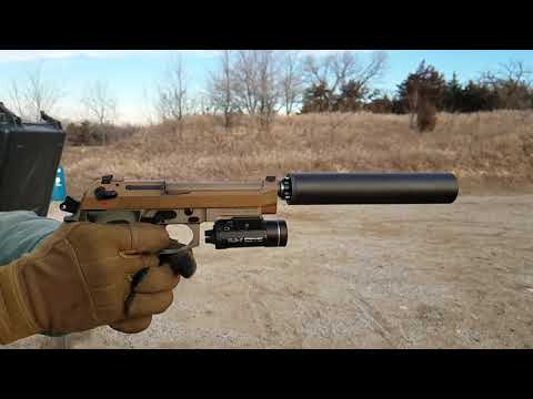 Beretta M9A3 Supressed Slow Motion
